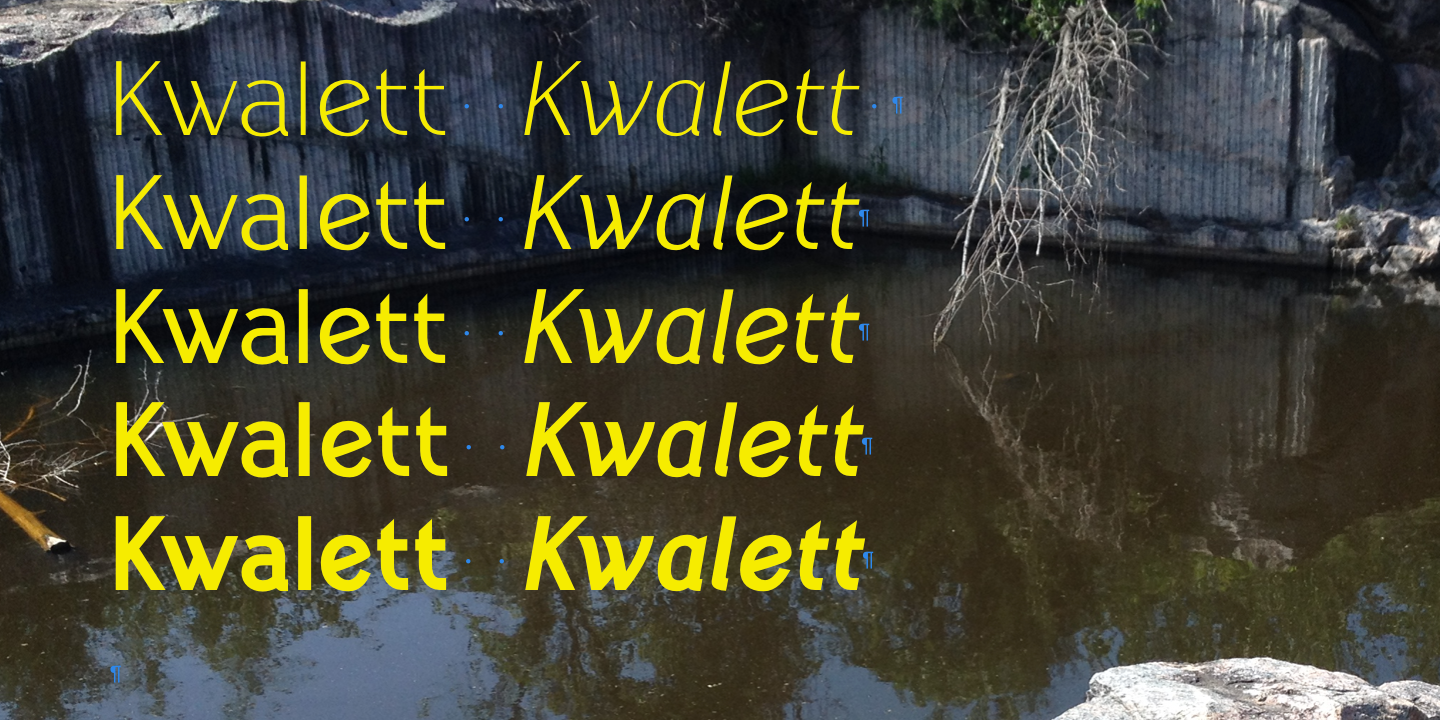 Example font Kwalett #8